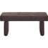 HOCKERBANK Mikrofaser Dunkelbraun - Dunkelbraun/Braun, KONVENTIONELL, Textil (113/51/48cm) - MODERANO