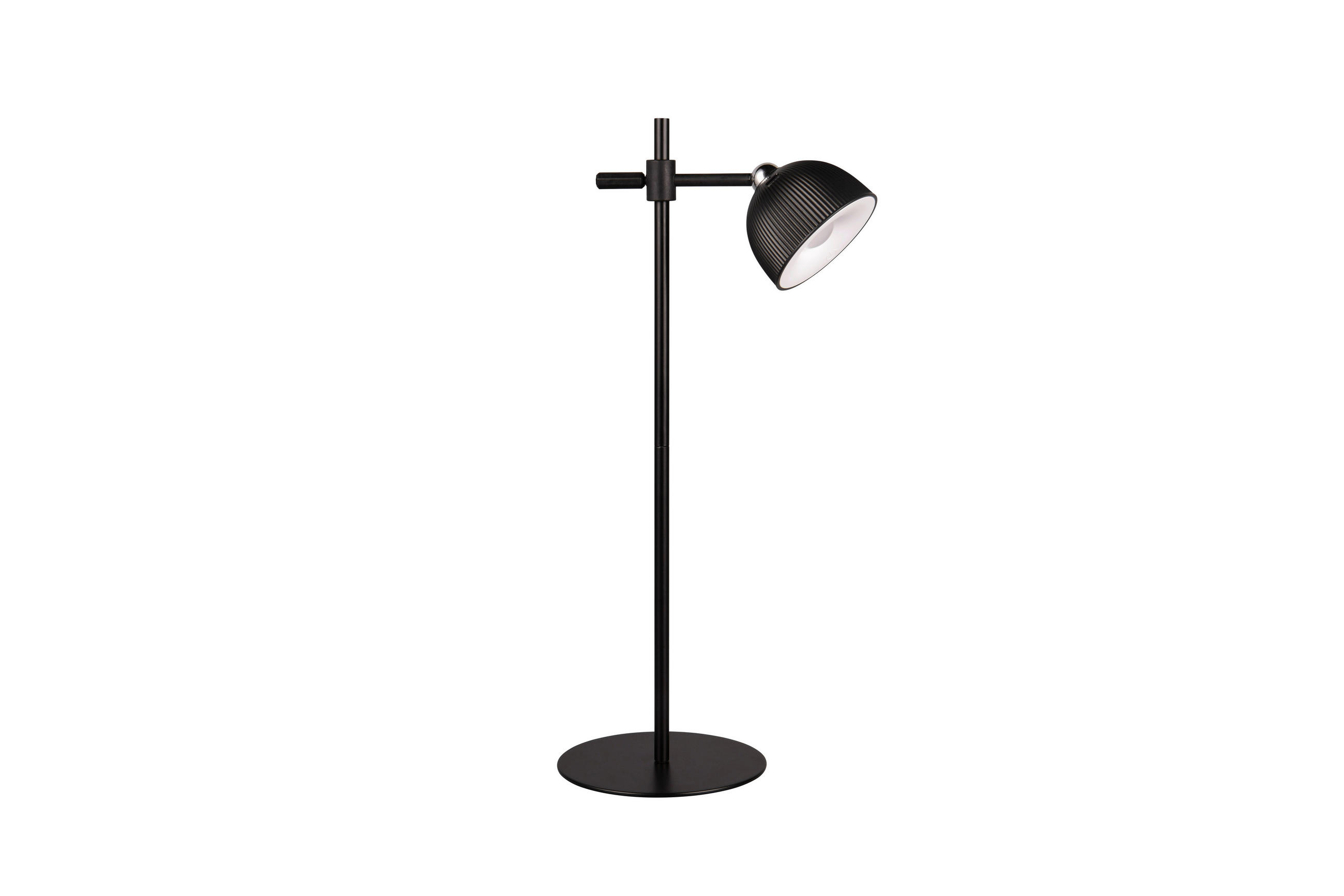 AKKU-TISCHLEUCHTE - Schwarz, Konventionell, Kunststoff (13,2/20/41cm)