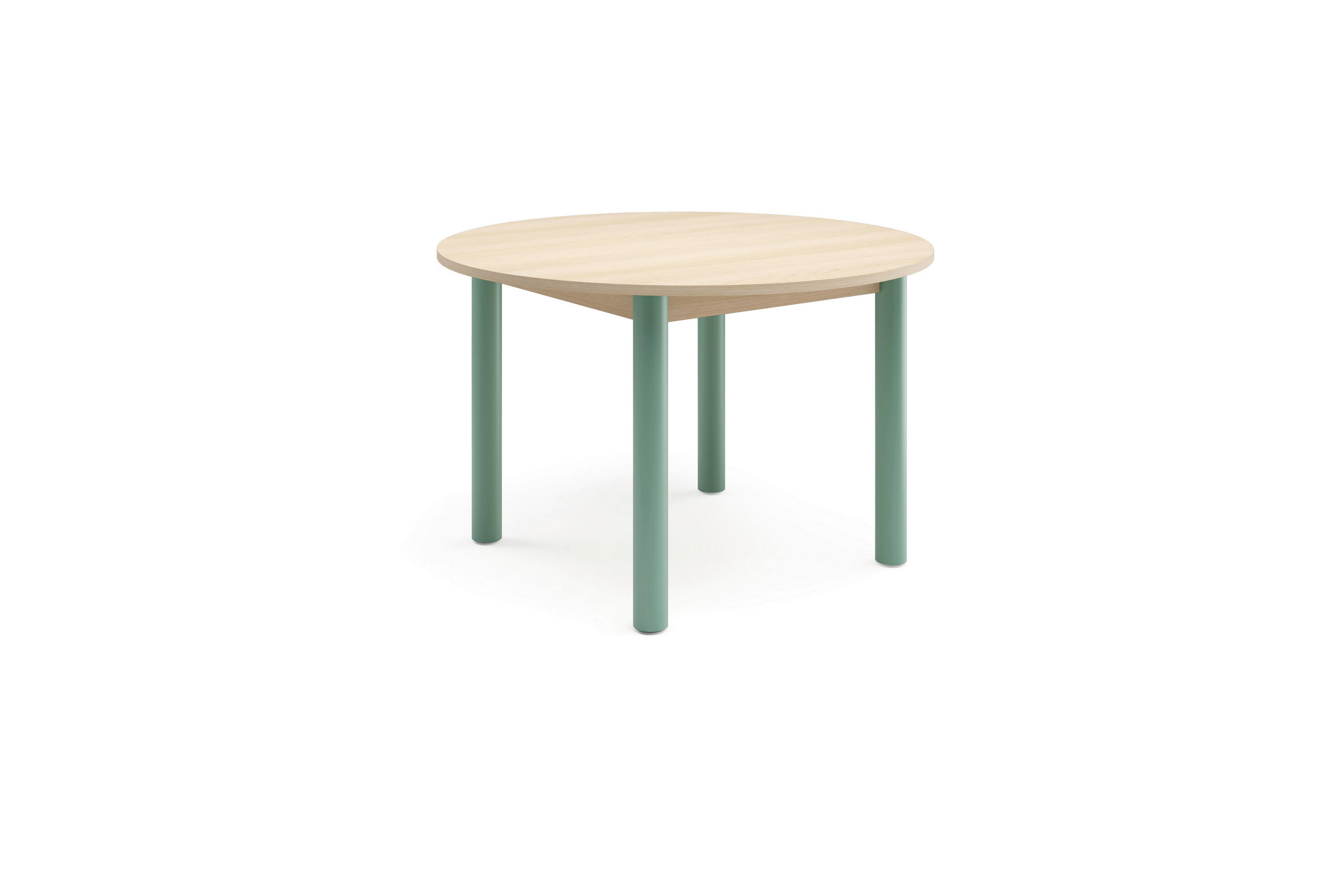 ESSTISCH in Metall, Holzwerkstoff 120/120/76 cm  - Hellbraun/Salbeigrün, Natur, Holzwerkstoff/Metall (120/120/76cm) - Tom Tailor