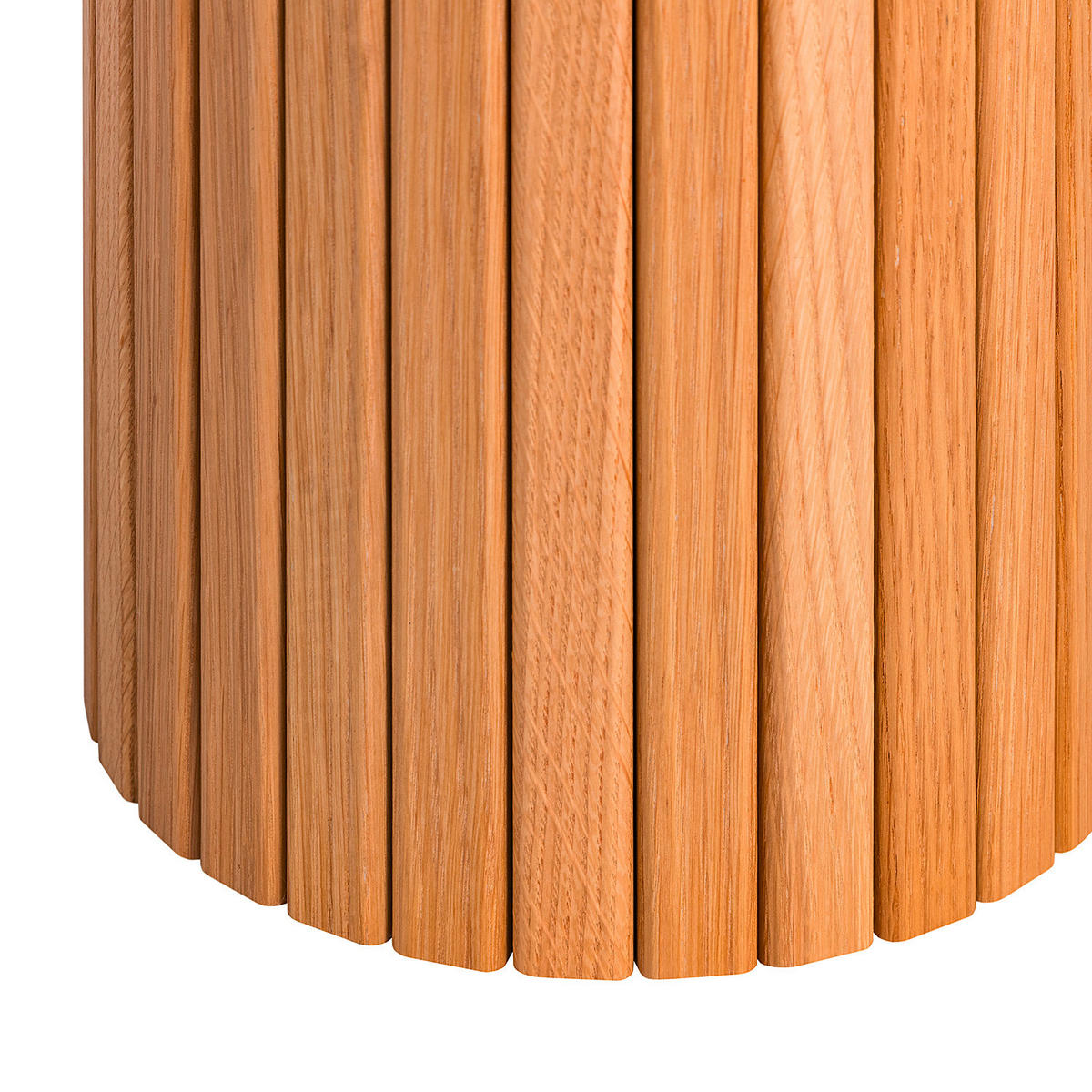 BEISTELLTISCH 40/40/45 cm Eiche furniert Eichefarben rund  - Eichefarben, Natur, Holz/Holzwerkstoff (40/40/45cm) - home24