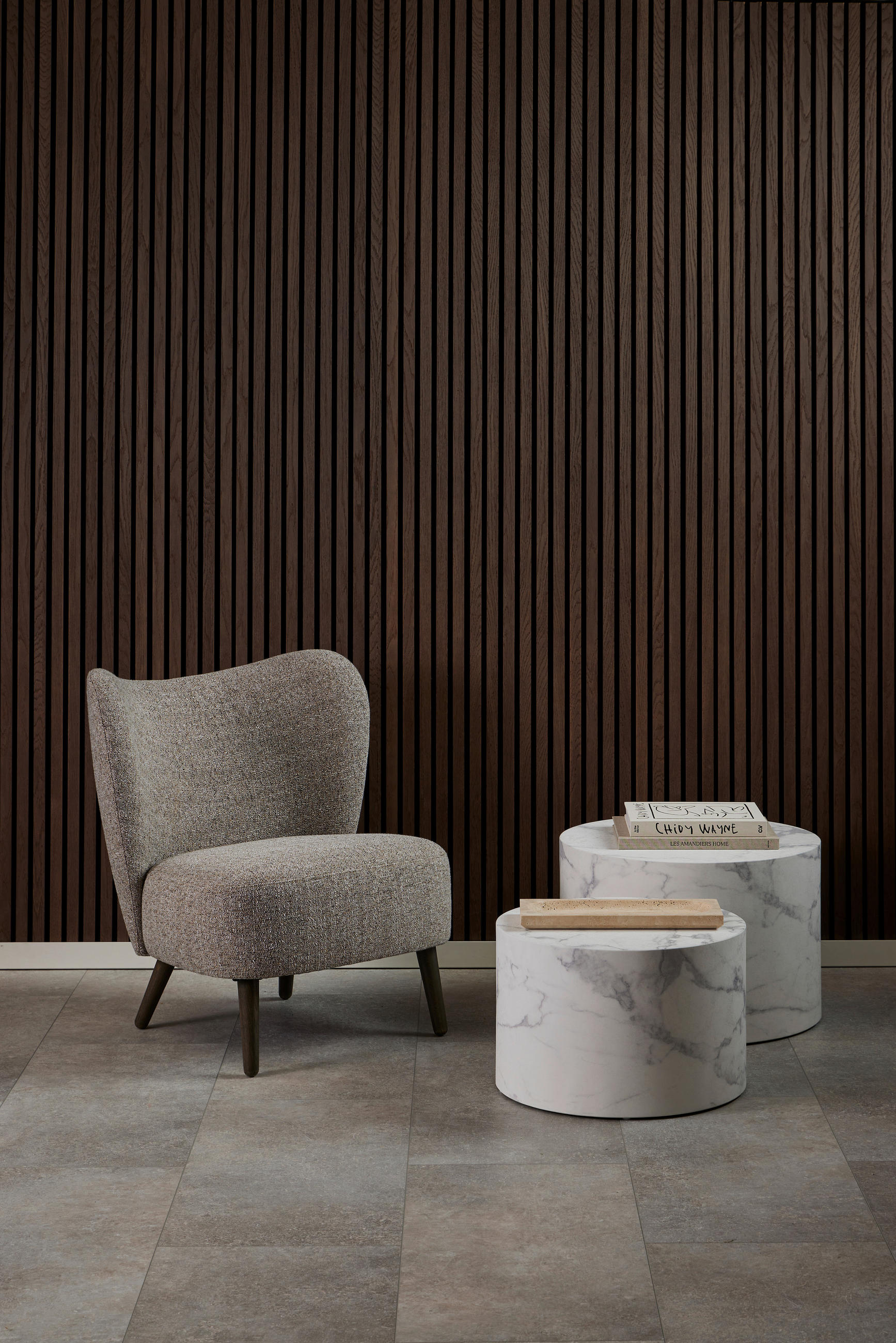 COUCHTISCHSET rund Weiß  - Weiß, Design, Holzwerkstoff (50/58/33/40cm)