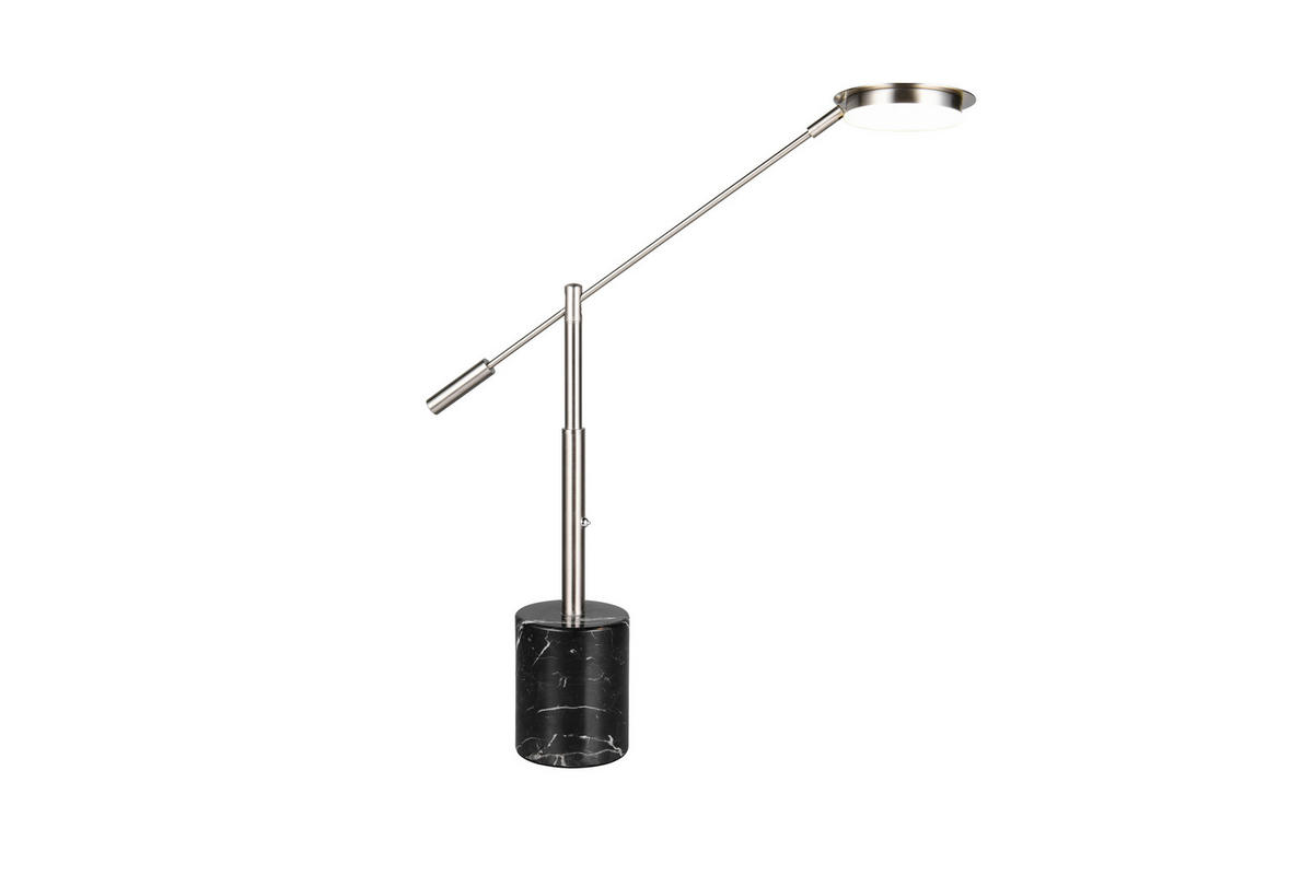 LED-TISCHLEUCHTE Fiore   - Schwarz/Nickelfarben, KONVENTIONELL, Stein/Metall (65/12/47cm) - Trio Leuchten