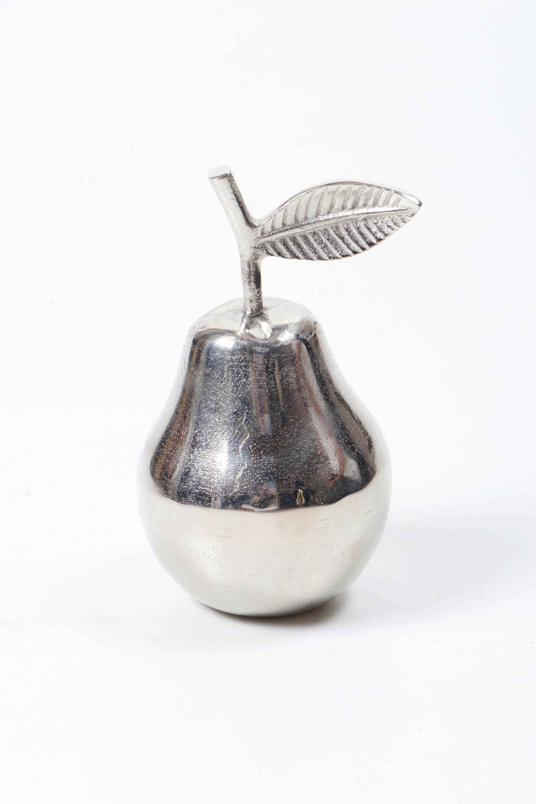 DEKORAČNÁ HRUŠKA - niklová, Design, kov (13/22cm) - Ambia Home