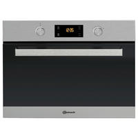 EINBAUMIKROWELLE EMPK3 4545 IN  - Edelstahlfarben/Schwarz, Basics, Glas/Metall (59,5/45,5/53,5cm) - Bauknecht