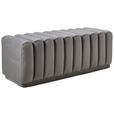 SITZBANK in Textil Grau - Schwarz/Grau, MODERN, Textil (113/42/48cm) - Novel