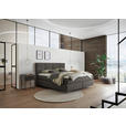 BOXSPRINGBETT 180/200 cm  in Braun  - Schwarz/Braun, Design, Kunststoff/Textil (180/200cm) - Dieter Knoll