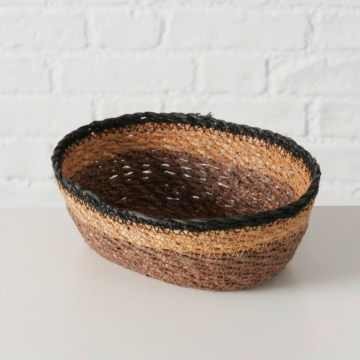 DEKOKORB - Schwarz/Naturfarben, Basics, Naturmaterialien (20/14/7,5cm)