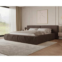 POLSTERBETT 140/200 cm,  in Braun, Lattenrost, Bettkasten,  - Schwarz/Braun, MODERN, Holz/Kunststoff (140/200cm) - Livetastic