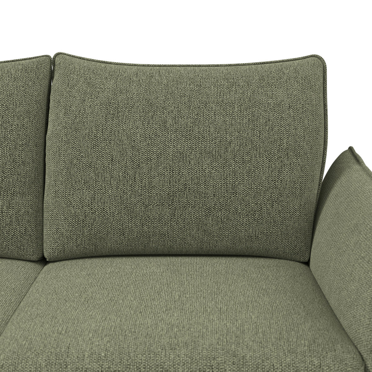 RÉCAMIERE Chenille Grün  - Schwarz/Grün, Konventionell, Textil/Metall (206/90/92cm) - Elegando