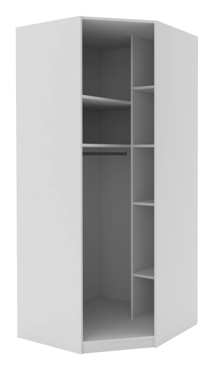 ECKSCHRANKKORPUS 91,1/210/91,1 cm  - Weiß, KONVENTIONELL, Holzwerkstoff (91,1/210/91,1cm) - Hom`in