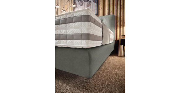 BOXSPRINGBETT 160/200 cm  in Grau  - Grau, KONVENTIONELL, Holz/Textil (160/200cm) - Dieter Knoll