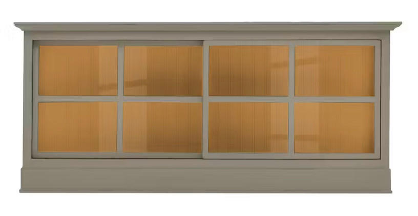 SIDEBOARD UrbanClass  in 190,5/82/49 cm  - Grau/Honig, LIFESTYLE, Glas/Holz (190,5/82/49cm) - Livetastic