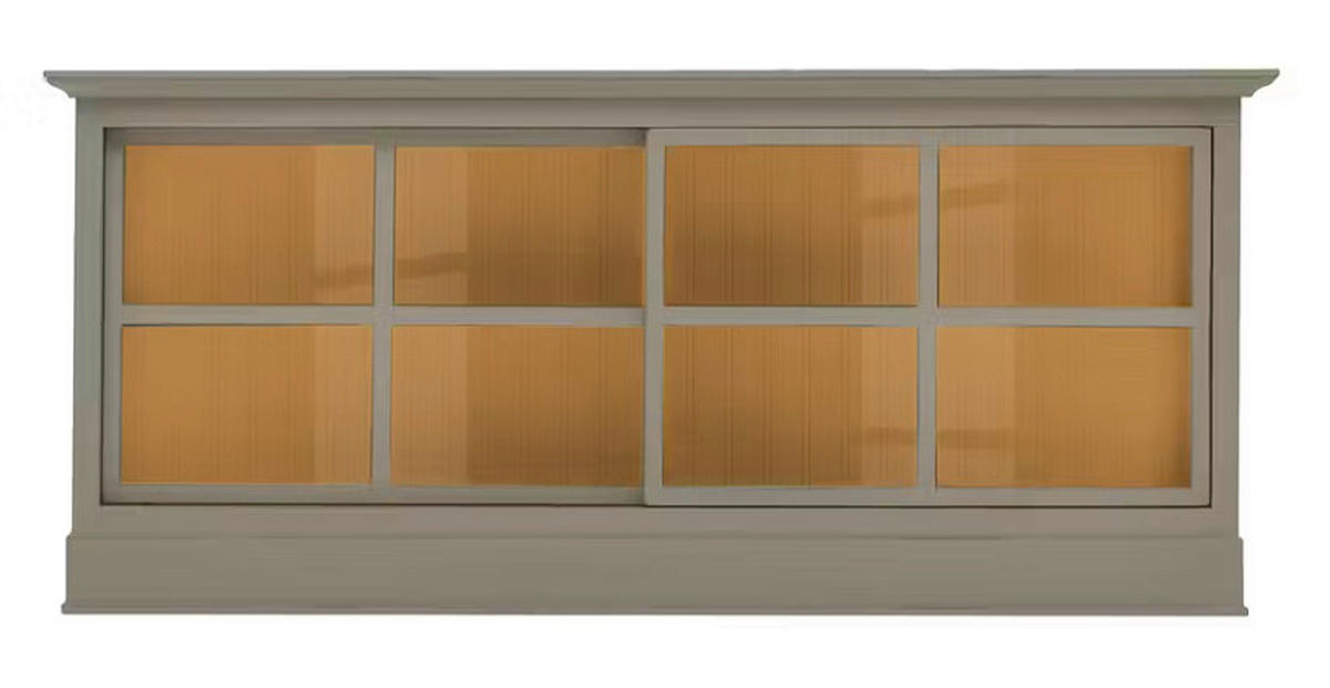 SIDEBOARD UrbanClass  in 190,5/82/49 cm  - Grau/Honig, LIFESTYLE, Glas/Holz (190,5/82/49cm) - Livetastic