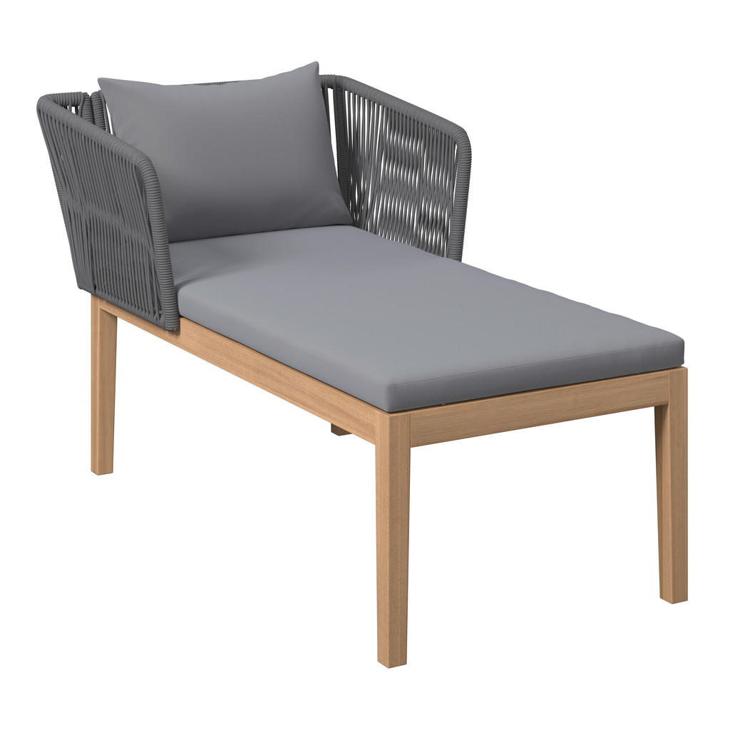 Thumbnail - Ambia Garden Loungegarnitur, Grau, Akazie, Holz, Metall, Kunststoff, Textil, Akazie, massiv, Füllung: Polyester, eckig, ...