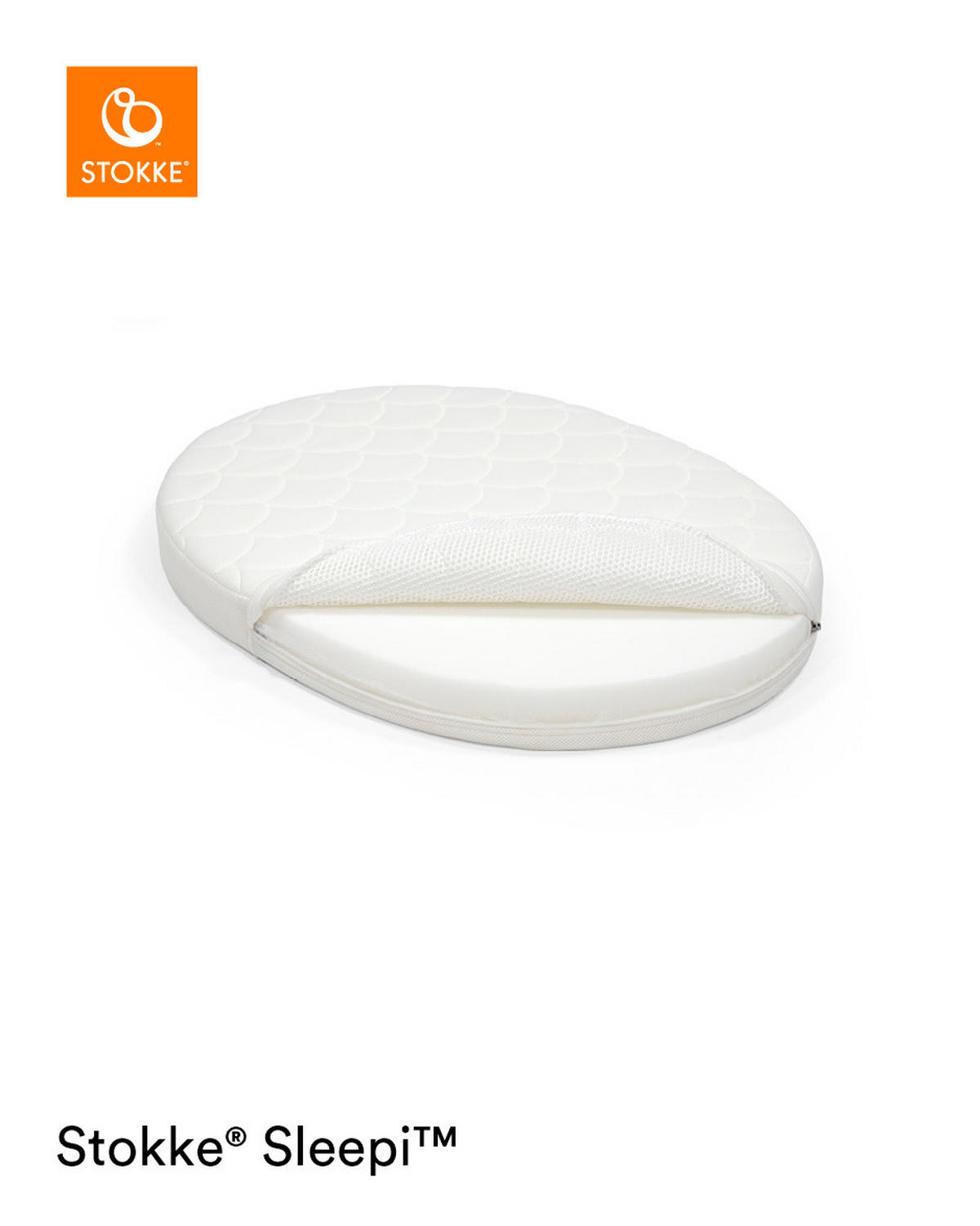 KINDERMATRATZE Sleepi Mini V3  76,4/59 cm    - Weiss, Basics, Textil (76,4/59cm) - Stokke