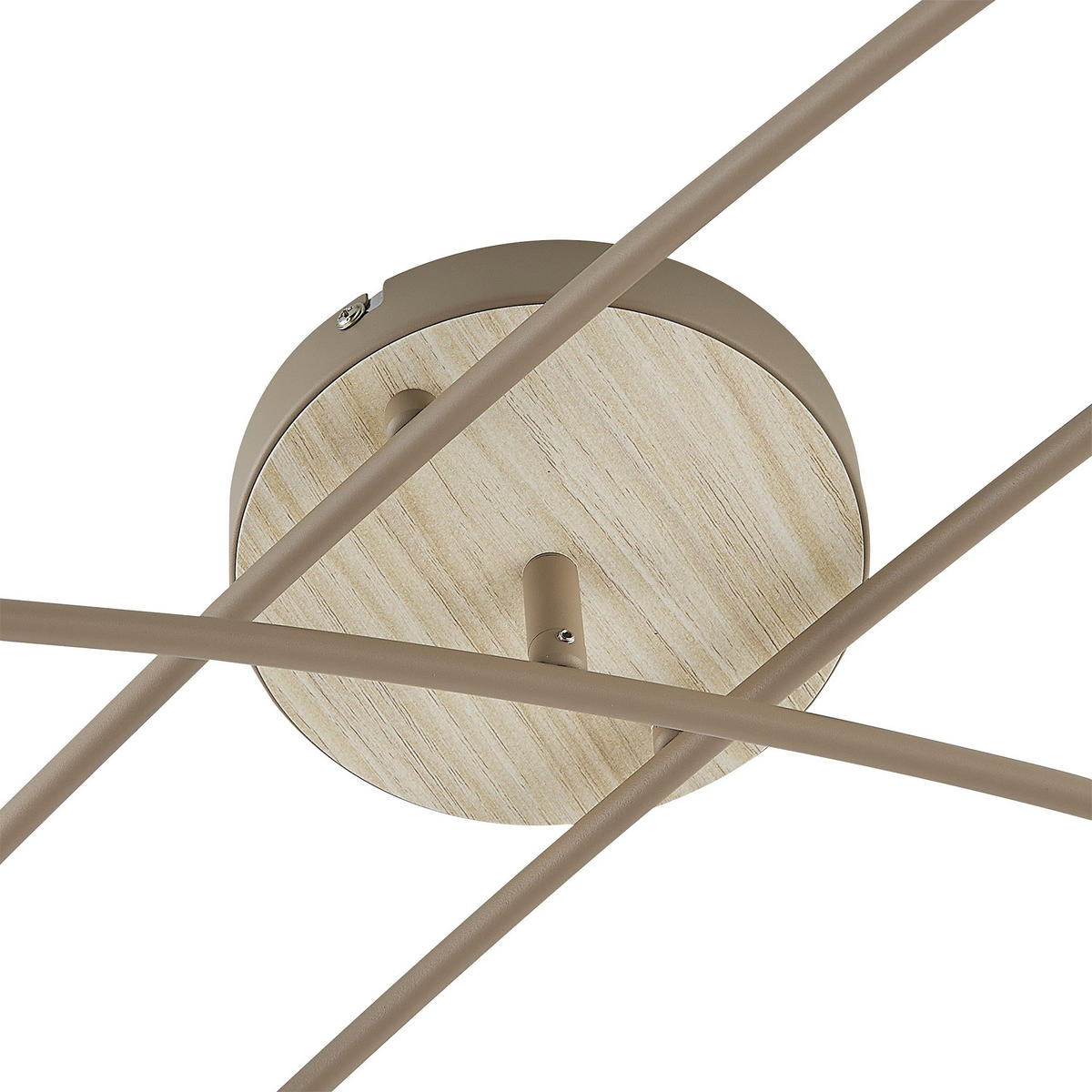 DECKENLEUCHTE Merope 84/72/18 cm   - Sandfarben/Eschefarben, Basics, Glas/Metall (84/72/18cm) - Novel