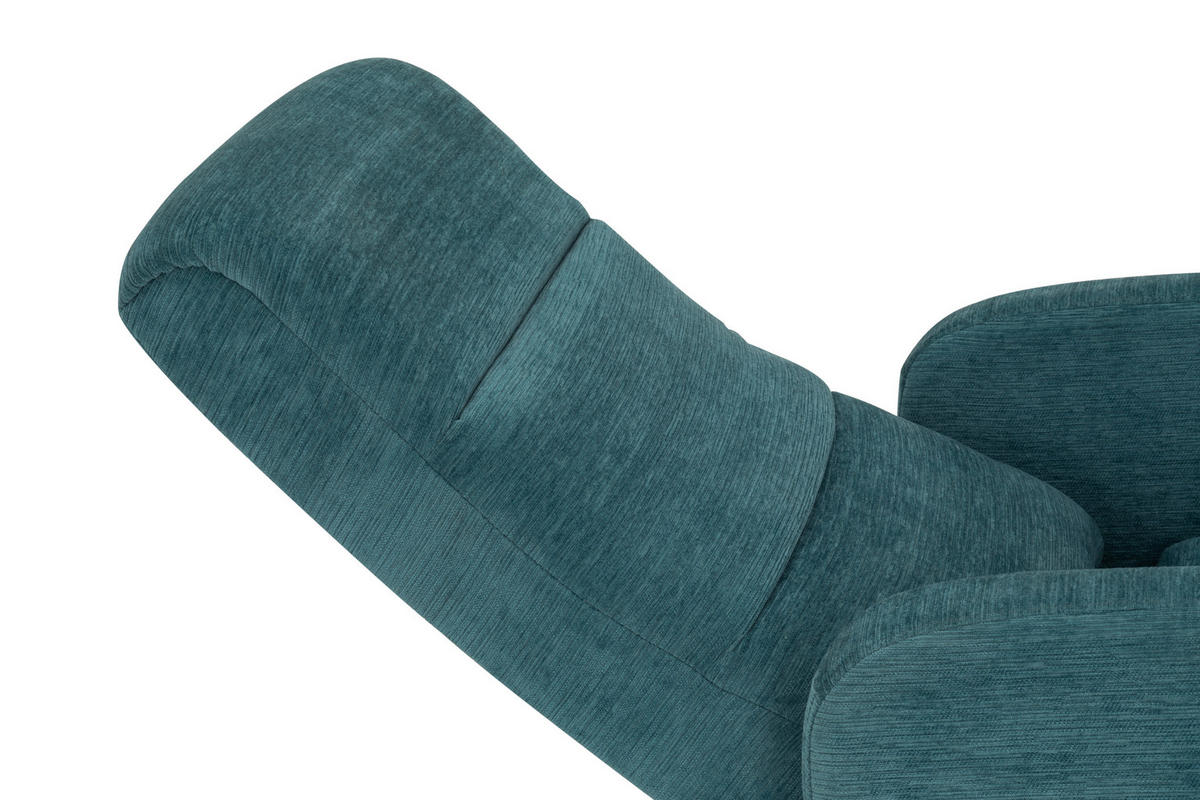 RELAXSESSEL Webstoff, Struktur    - Blau/Schwarz, MODERN, Textil/Metall (67/108/72/88/160cm) - MID.YOU