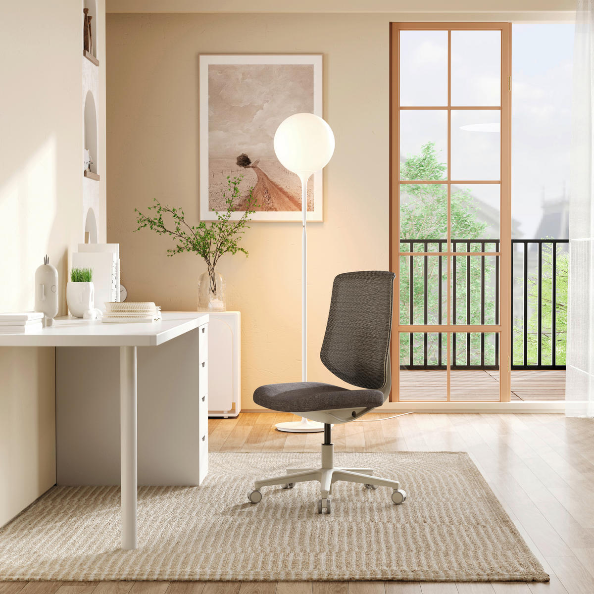 DREHSTUHL  in Flachgewebe Grau  - Grau, MODERN, Kunststoff/Textil (44/99/56cm) - MID.YOU