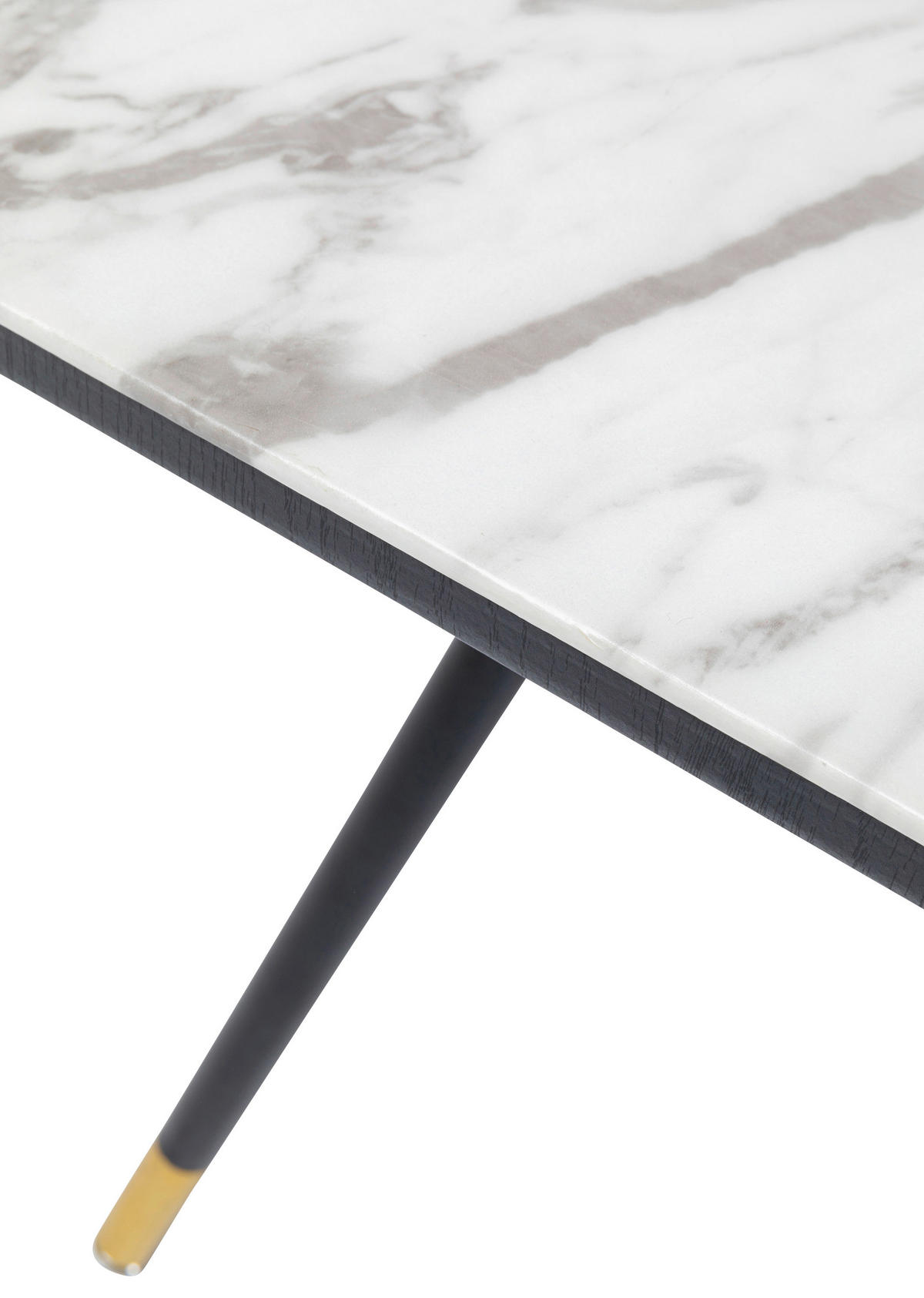 ESSTISCH in Metall, Glas, Holzwerkstoff 160/90/75 cm  - Messingfarben/Schwarz, LIFESTYLE, Glas/Holzwerkstoff (160/90/75cm) - Kare-Design