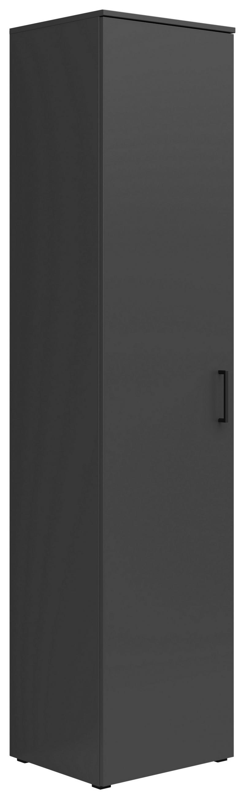 DULAP MULTIFUNCȚIONAL in grafit  - grafit/antracit, Modern, plastic/material pe bază de lemn (45/195/40cm) - Carryhome