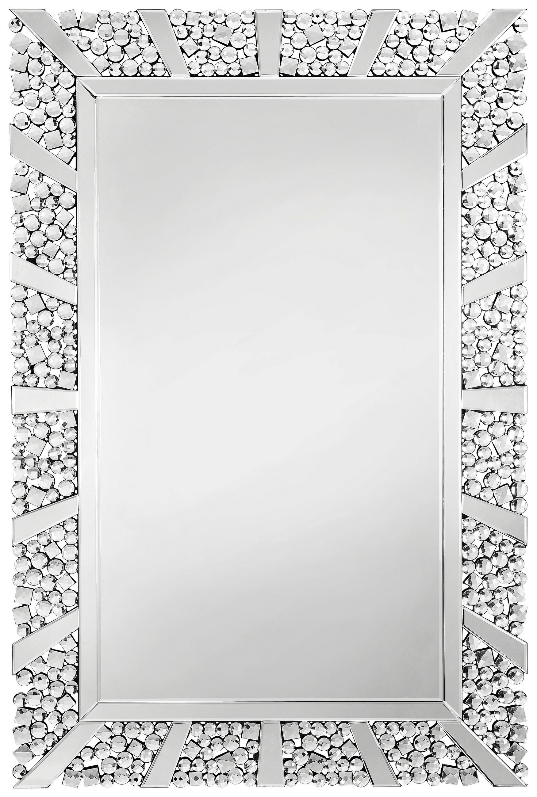 OGLEDALO ZIDNO  120/80/2 cm     - srebrne boje, Lifestyle, staklo/drvni materijal (120/80/2cm) - Xora