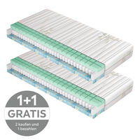 TASCHENFEDERKERNMATRATZE 90/200 cm H2 = mittel  - Textil (90/200cm)