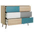 KOMMODE 120/85/40 cm - Eichefarben/Petrol, Trend, Holzwerkstoff (120/85/40cm) - Carryhome KOMMODE 120/85/40 cm - Eichefarben/Petrol, Trend, Holzwerkstoff (120/85/40cm) - Carryhome