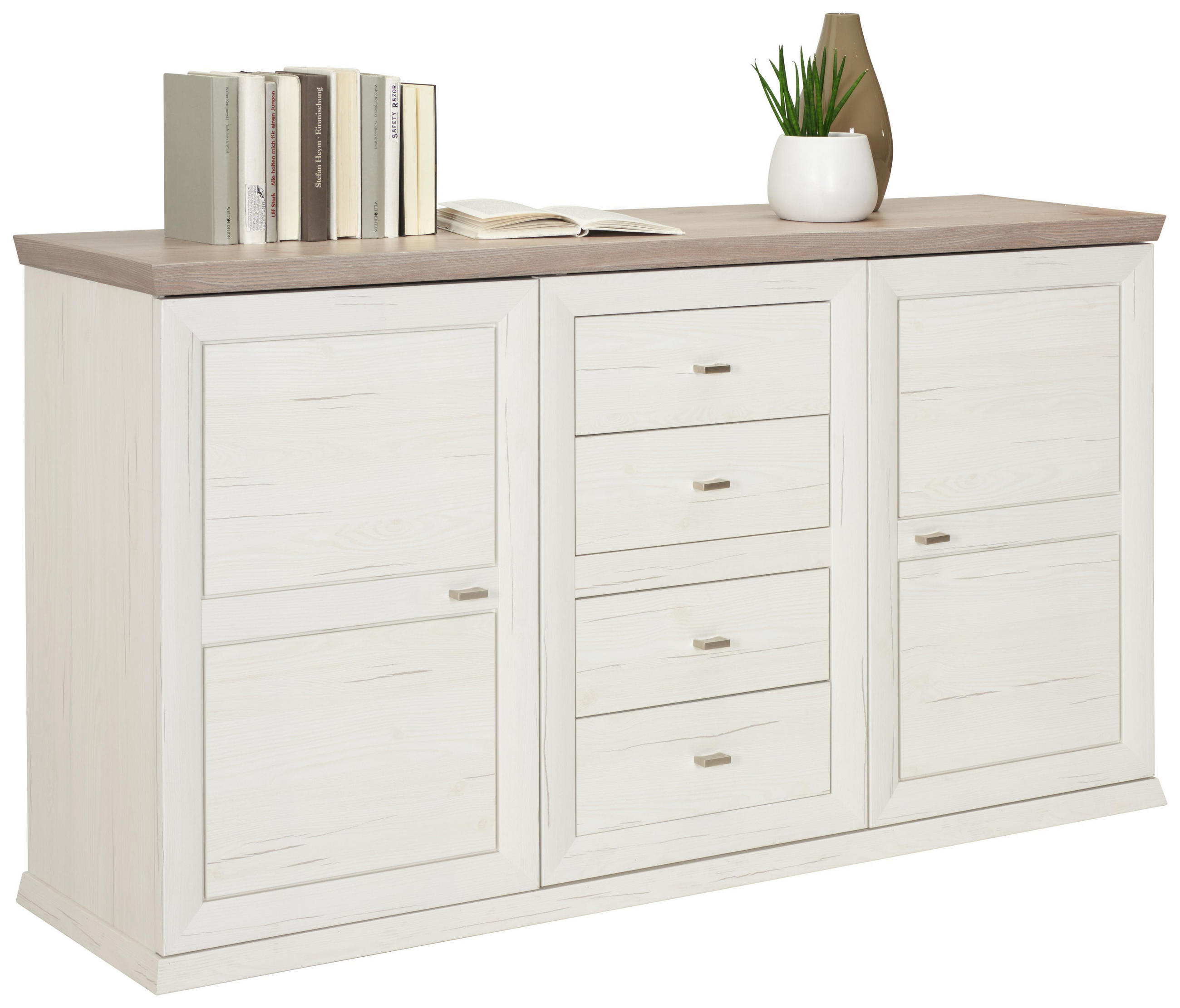 Sideboard Tiefgezogen Melamin Grau Weiss Online Kaufen Xxxlutz