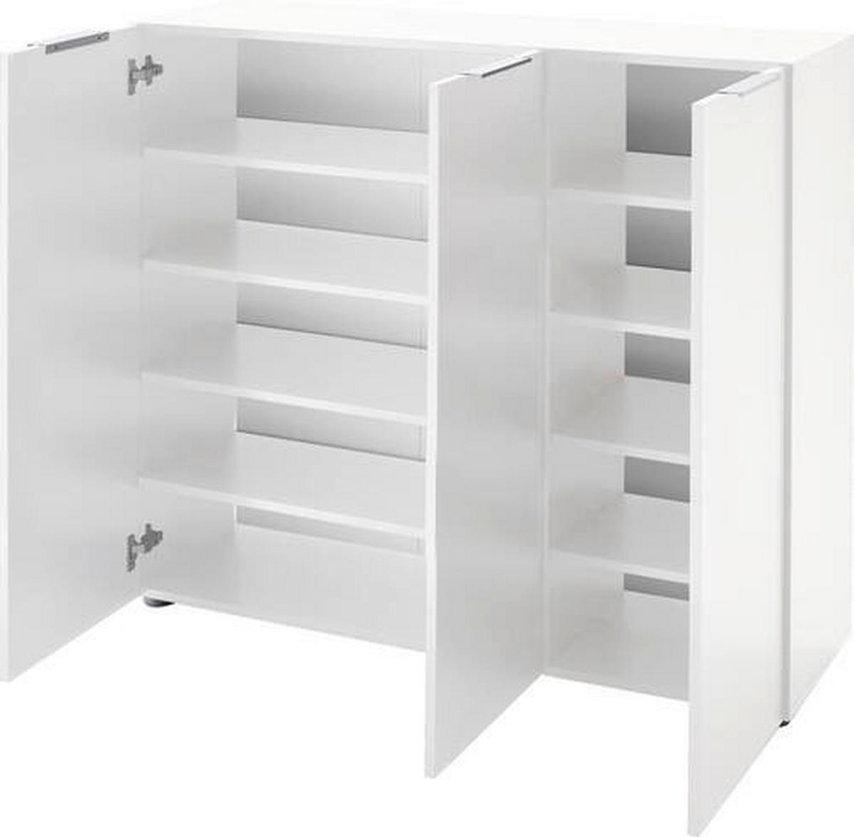 GARDEROBE 3-teilig  in 175/190/39 cm  - Weiss/Eichefarben, Design, Holzwerkstoff (175/190/39cm) - Carryhome