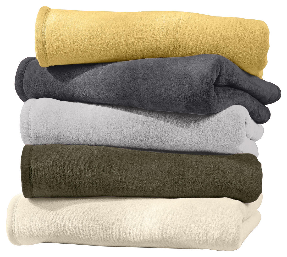 PLÉD 150/200 cm  - sárga, Basics, textil (150/200cm) - Novel