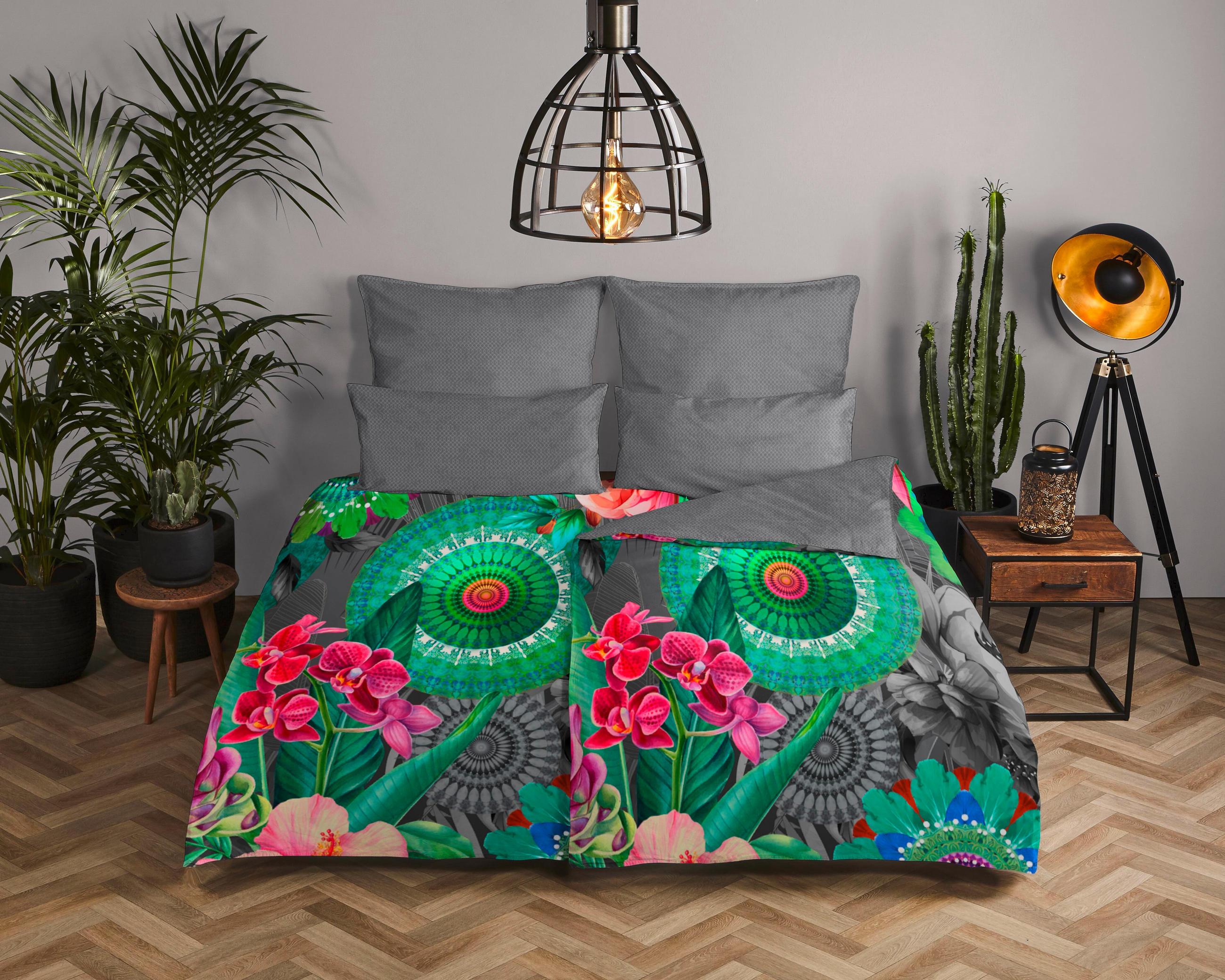 BETTWÄSCHE HIP Satin 140/200 cm  - Multicolor, Textil (140/200cm)