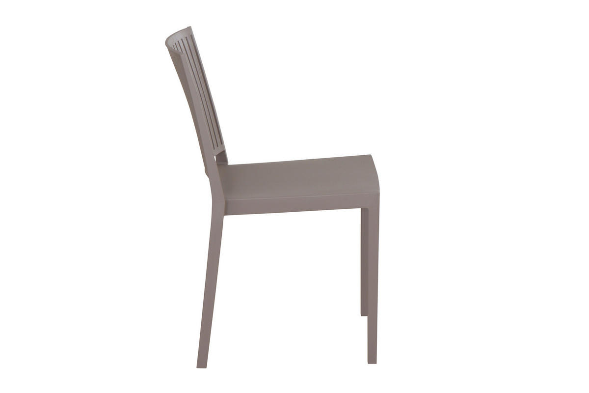 GARTENGARNITUR 5-teilig  - Taupe/Anthrazit, Basics, Holzwerkstoff/Kunststoff (80/80/120cm) - Siena Garden