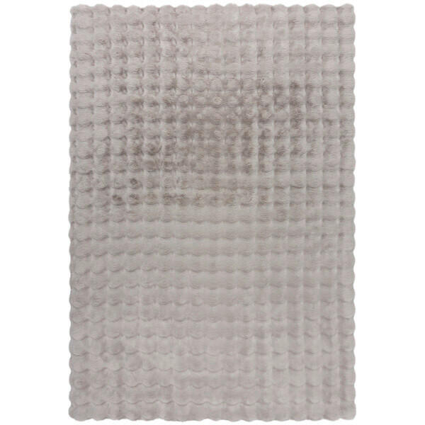 WEBTEPPICH 180/290 cm WAFFLE FAUX FUR Grau  - Grau, KONVENTIONELL, Textil (180/290cm)
