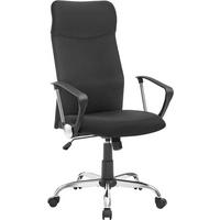 DREHSTUHL  in Webstoff Schwarz, Chromfarben  - Chromfarben/Schwarz, Basics, Kunststoff/Textil (63/110-120/63cm) - Boxxx