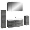 BADEZIMMER 5-teilig  in 181 cm  - Chromfarben/Graphitfarben, KONVENTIONELL, Glas/Holzwerkstoff (181cm) - Pelipal