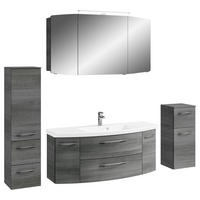 BADEZIMMER 5-teilig  in 181 cm  - Chromfarben/Graphitfarben, KONVENTIONELL, Glas/Holzwerkstoff (181cm) - Pelipal