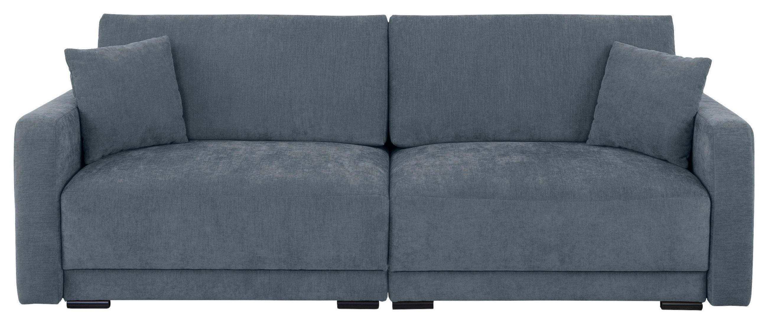 DVOUMÍSTNÁ POHOVKA, textil, modrá - modrá/černá, Konvenční, textil/plast (233/90/110cm) - Carryhome