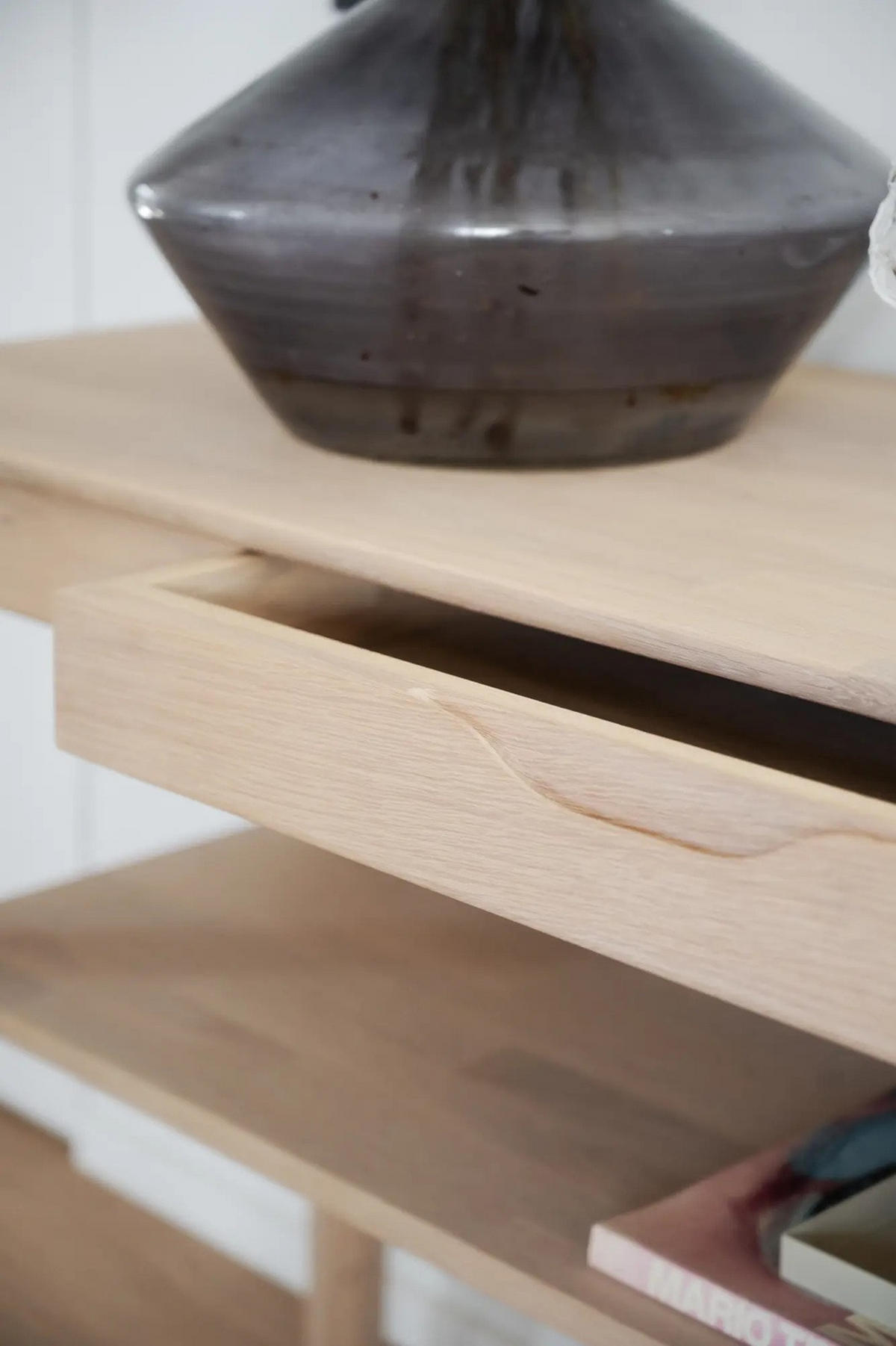 SIDOBORD i trä 140/40/75 cm  - ek Bianco, Klassisk, trä (140/40/75cm) - Rowico