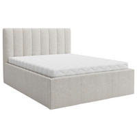 STOPPAD SÄNG 140/200 cm  i cremefärgad  - cremefärgad, Trend, trä/textil (140/200cm) - Best Price