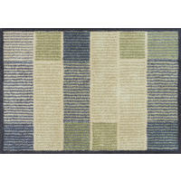 FUßMATTE 60/85 cm Lines  - Beige/Schwarz, Design, Kunststoff/Textil (60/85cm) - wash+dry