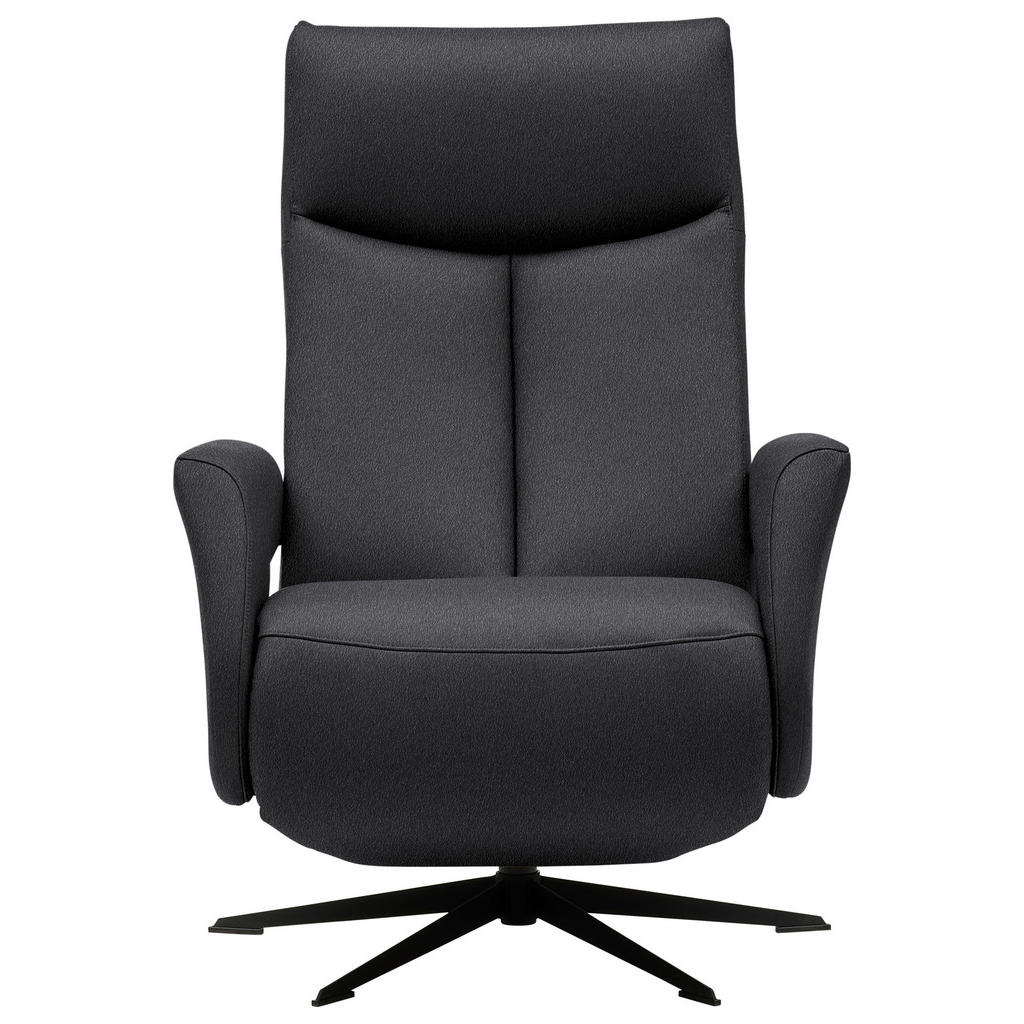 Thumbnail - Welnova Relaxsessel, Anthrazit, Leder, Echtleder, Color-Finish-Leder, 74x105x82 cm, Fußauswahl, Lederauswahl, Relaxfunkt...