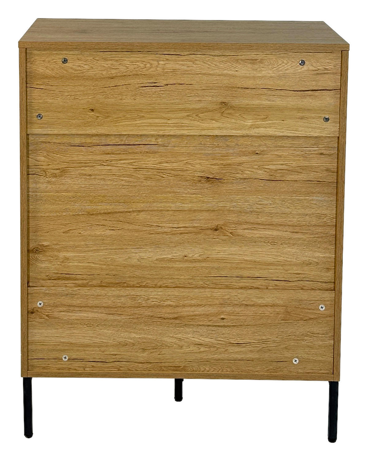 KOMMODE WABI  in 80/101/40 cm  - Eichefarben/Schwarz, Design, Holz/Holzwerkstoff (80/101/40cm) - Xora