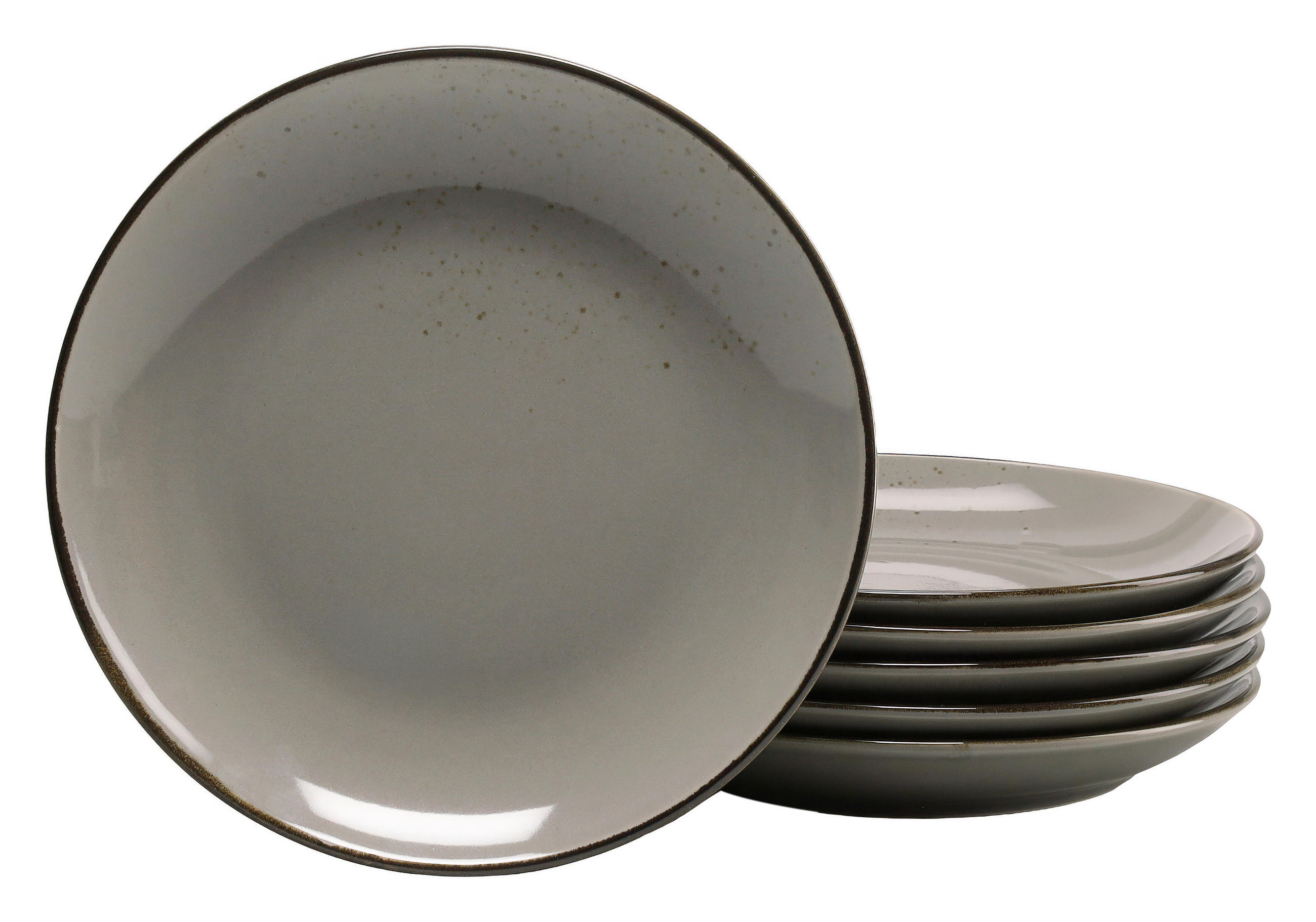 SET ASSIETTER  21 cm   - grå, Trend, keramik (21cm) - Creatable