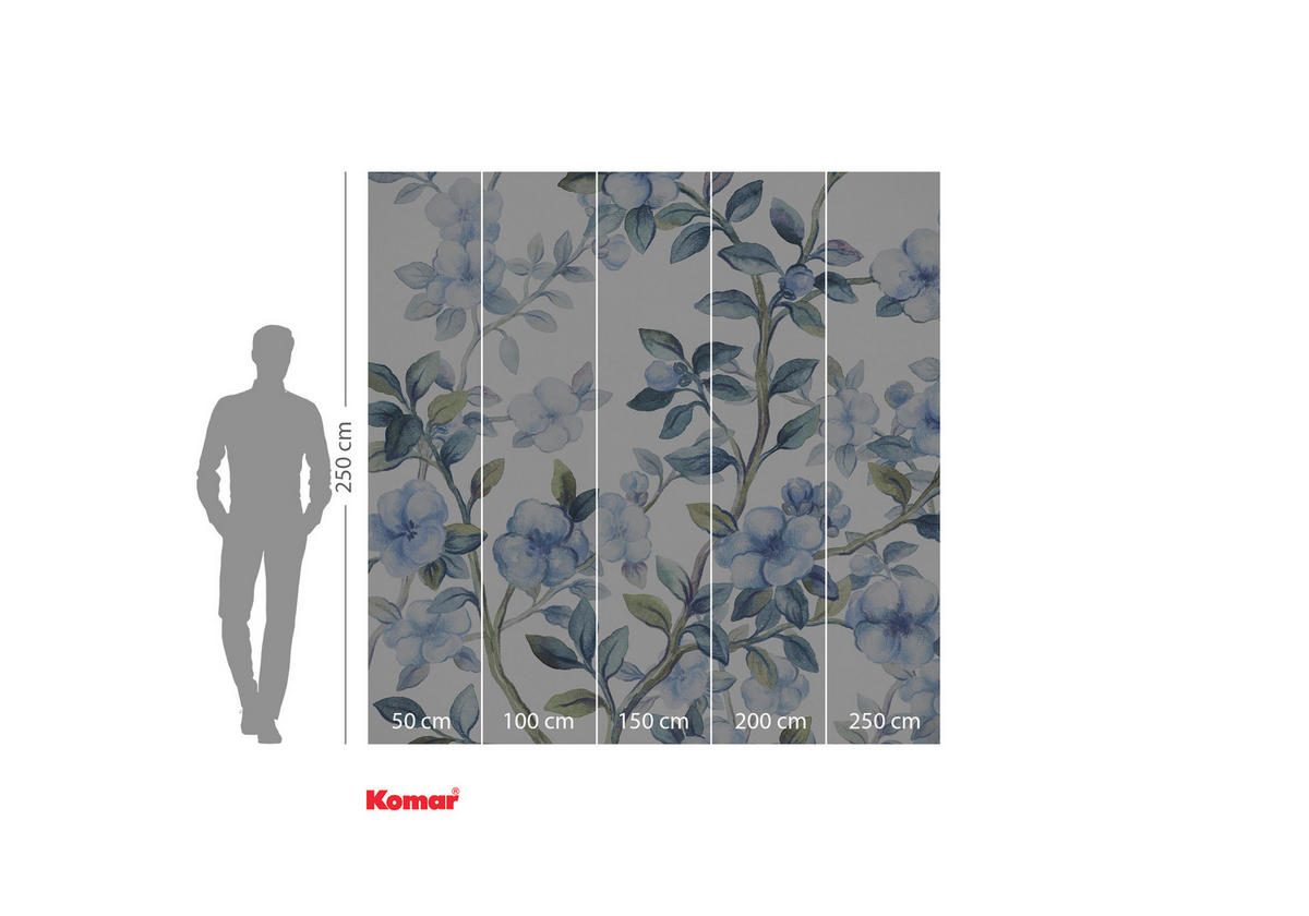 VLIESTAPETE  - Blau/Weiß, Basics (250/250cm) - Xora