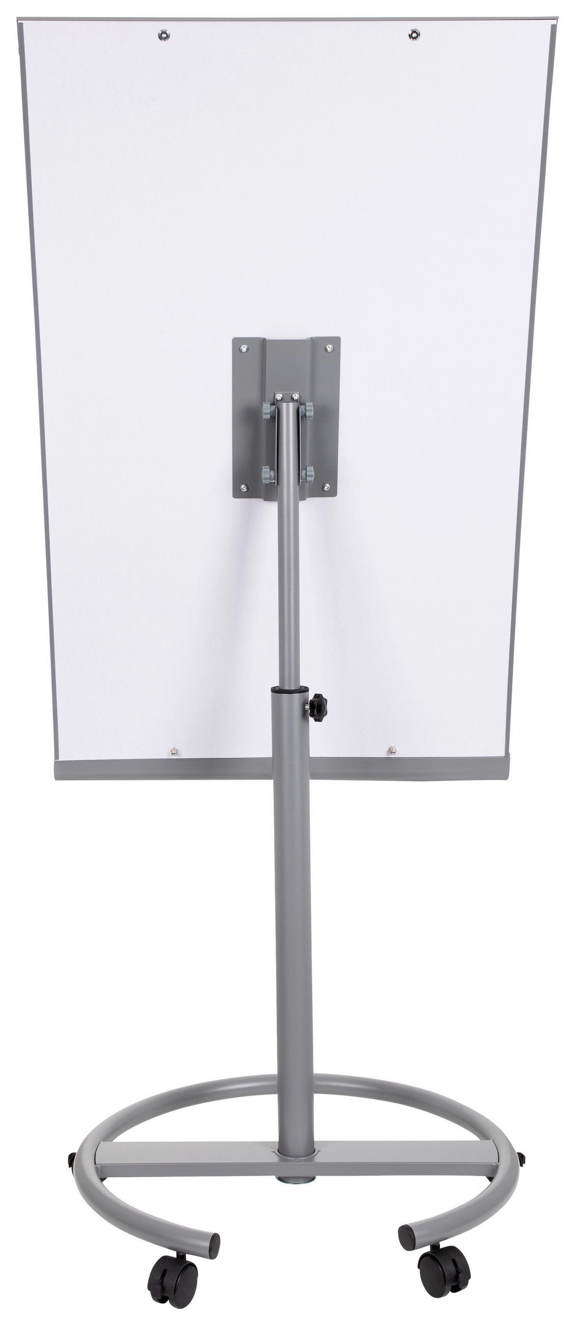 WHITEBOARD Metall Silberfarben, Weiß  - Silberfarben/Weiß, Basics, Kunststoff/Metall (65,5/133-190/60cm) - MID.YOU