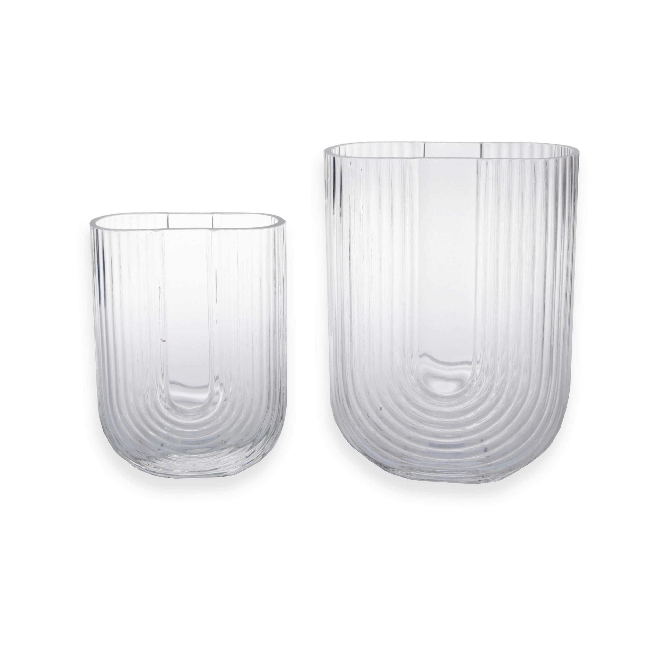 VASE - Transparent, Basics, Glas (Ø13/18cm)