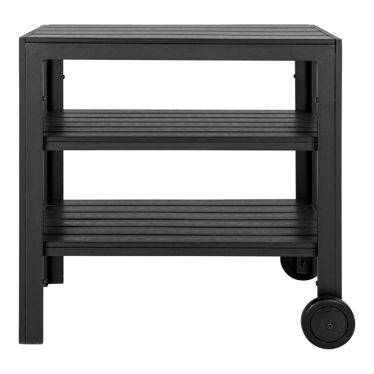 SERVERINGSVAGN i svart  - svart, Modern, metall/plast (45/75/75cm) - MID.YOU