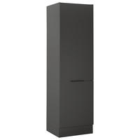 GERÄTEUMBAUSCHRANK 60/210/57 cm  in Graphitfarben  - Schwarz/Graphitfarben, Basics, Holzwerkstoff/Metall (60/210/57cm) - Carryhome