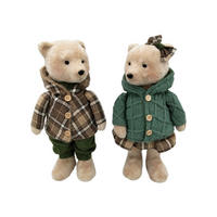 DEKORAČNÝ MEDVEĎ - viacfarebná, Lifestyle, textil/plast (18/37/12cm) - X-Mas