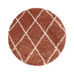 HOCHFLORTEPPICH 120 cm Alvor 3401 terra  - Terracotta, Basics, Textil (120cm) - Novel